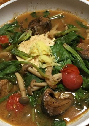 さばのみそ煮缶で作るダイエット鍋-レシピのメイン写真