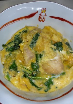 ❝小松菜と鶏もも❞で超～簡単❢　親子丼❤-レシピのメイン写真