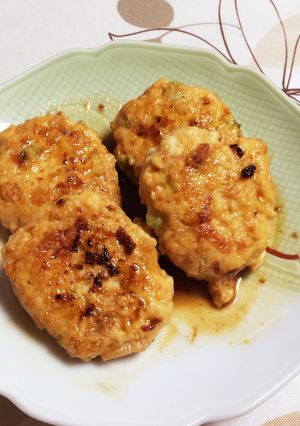 ムネ肉でもしっとり☆簡単焼きつくね-レシピのメイン写真