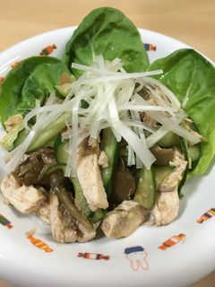 ゆで鶏の香りあえ♪-レシピのメイン写真