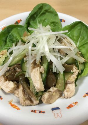 ゆで鶏の香りあえ♪-レシピのメイン写真
