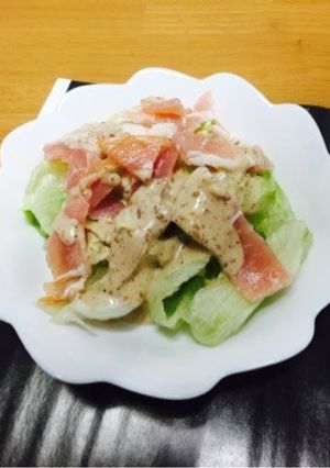 まるごレタスたっぷり野菜サラダ-レシピのメイン写真