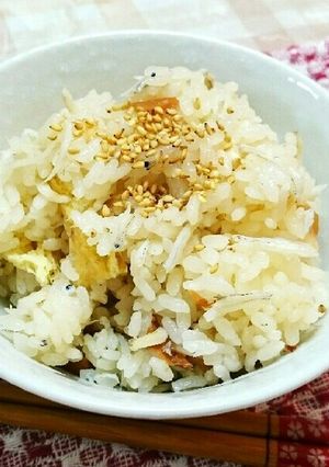 梅としらすのさっぱり炊き込みご飯☆-レシピのメイン写真