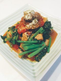 ☆ほうれん草とトマトのカレー炒め☆-レシピのメイン写真