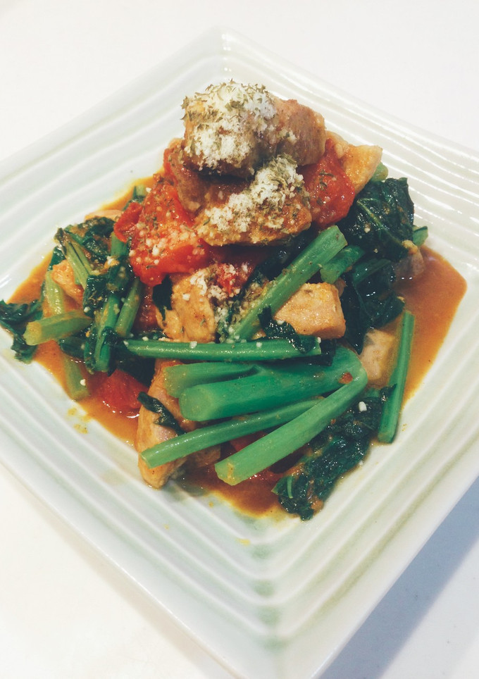 ☆ほうれん草とトマトのカレー炒め☆-レシピのメイン写真
