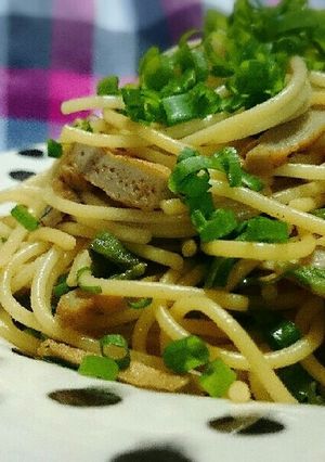 じゃこ天レシピ♡和風ねぎじゃこパスタ-レシピのメイン写真