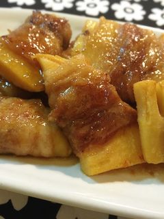 簡単美味しい♪筍の豚肉巻き〜甘辛ダレで〜-レシピのメイン写真