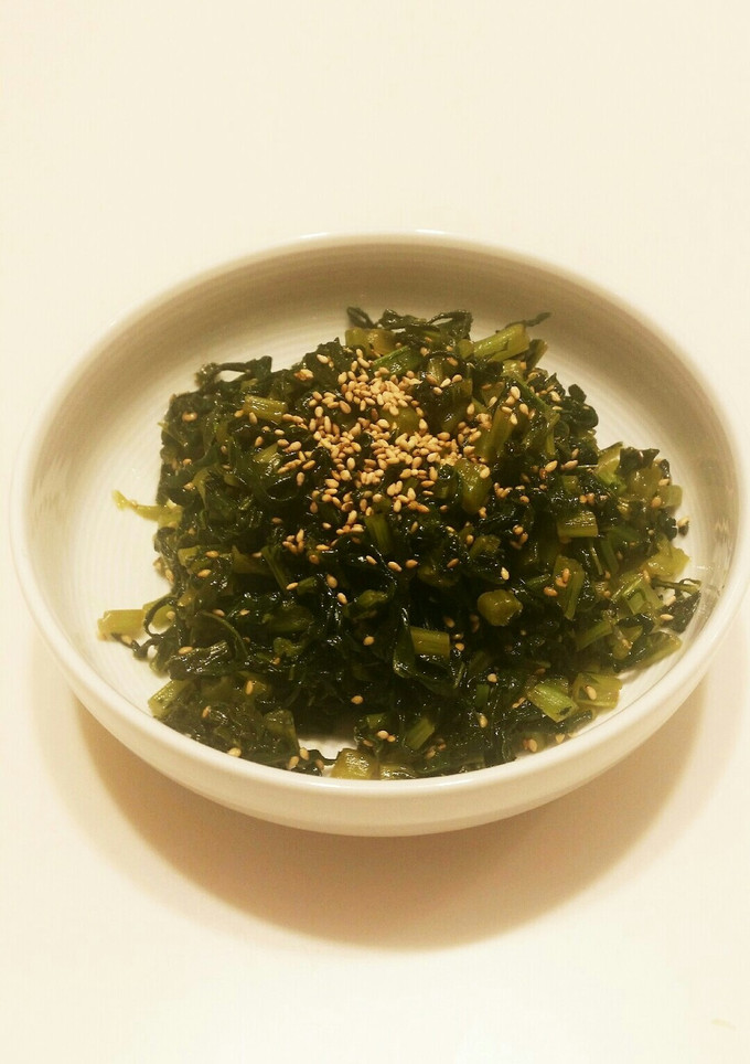 ご飯がすすむ！ 大根の葉のゴマ油炒め-レシピのメイン写真