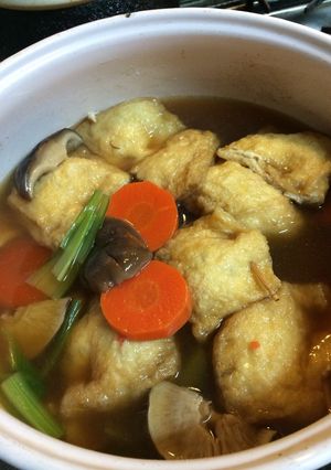 安上がりで美味しい鶏巾着の煮浸し-レシピのメイン写真