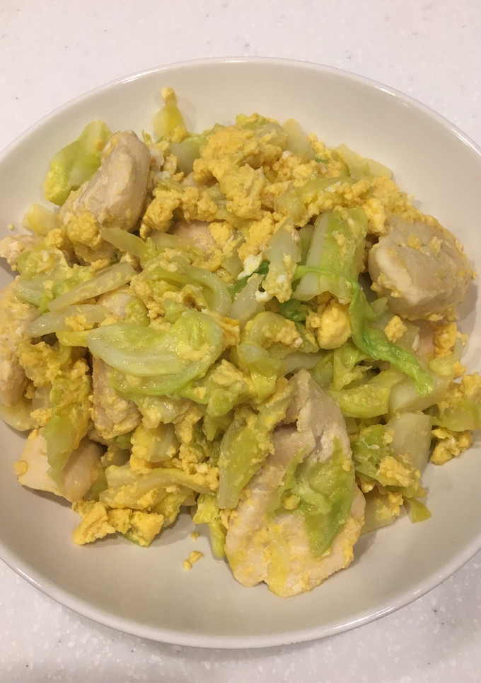 ささみとキャベツとたまごの炒め物-レシピのメイン写真