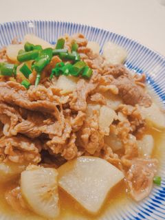 ダイコンと牛肉の甘辛煮-レシピのメイン写真