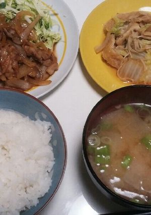 豚生姜焼き&白菜のくたくた煮-レシピのメイン写真