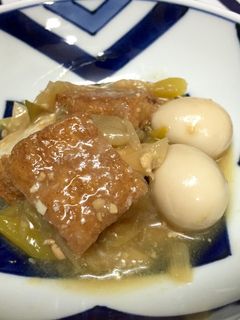 ネギと厚揚げの味噌煮-レシピのメイン写真