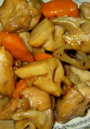れんこんと鶏肉のこってり煮-レシピのメイン写真