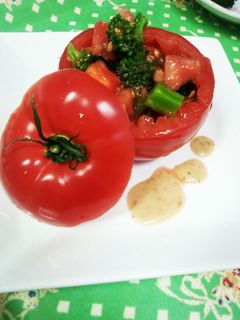 まるごとトマトの胡麻ドレサラダ-レシピのメイン写真