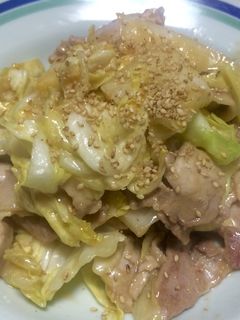 俺流!春キャベツと豚肉の生姜味噌炒め-レシピのメイン写真