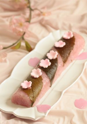 * 春の香り ♡ 桜の道明寺かん♪-レシピのメイン写真
