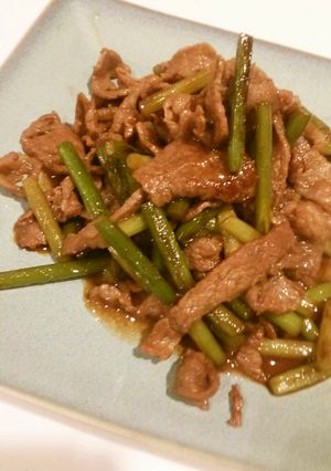 ☆牛肉とにんにくの芽の甘辛炒め☆-レシピのメイン写真
