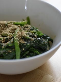 まるごと ほうれん草ごま和えサラダ風-レシピのメイン写真