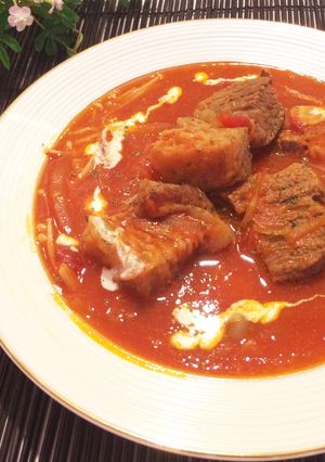柔らか♡牛バラ肉のトマトクリーム煮込み-レシピのメイン写真