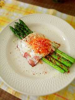 簡単☆華やか♪アスパラのビスマルク風-レシピのメイン写真