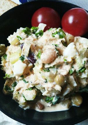 お豆とセロリのツナサラダ-レシピのメイン写真