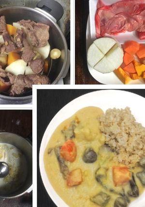 加圧で蒸したキャベツで作るグリーンカレー-レシピのメイン写真