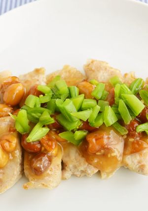スナックえんどうと豚ロースのマヨみそピー-レシピのメイン写真