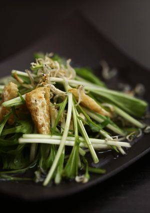 天然だしパックで作る 水菜のサラダ-レシピのメイン写真