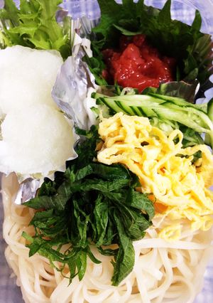 冷麺のお弁当♪その3…梅おろしうどん-レシピのメイン写真