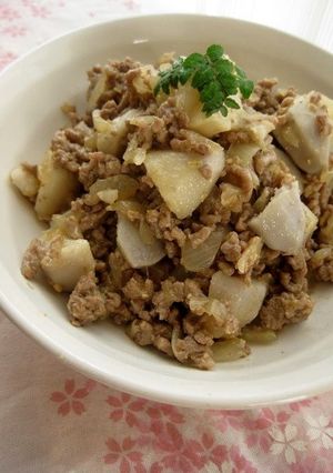 里芋の肉味噌炒め-レシピのメイン写真