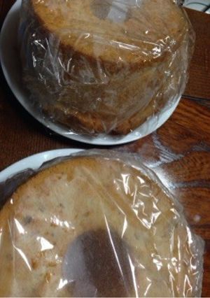 生イチゴのシフォンケーキ17㎝二台同時に-レシピのメイン写真