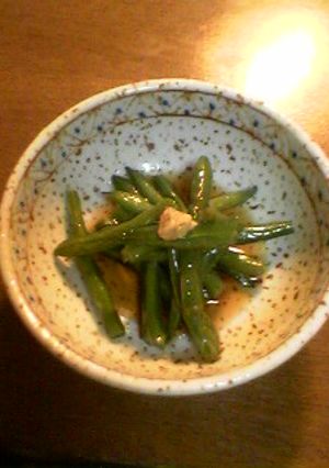インゲンの揚げ煮-レシピのメイン写真