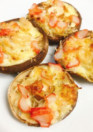 しいたけとしらすの簡単グラタン風焼き-レシピのメイン写真
