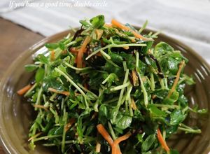 【作り置き】豆苗の塩昆布サラダ 【作り置き】豆苗の塩昆布サラダ-レシピのメイン写真