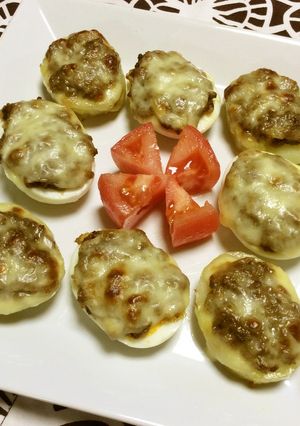 プチ♡カレーそぼろグラタン-レシピのメイン写真