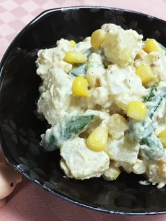 新じゃがとスナップえんどうの胡麻マヨ和え-レシピのメイン写真