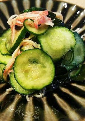 胡瓜とわかめとカニカマの酢の物☆-レシピのメイン写真
