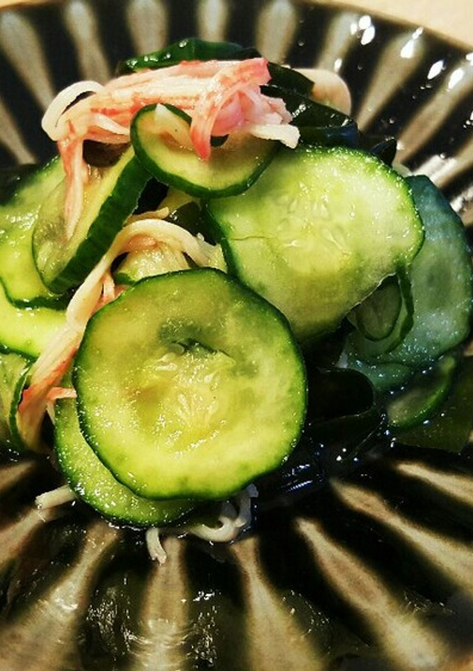 胡瓜とわかめとカニカマの酢の物☆-レシピのメイン写真