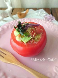 ごまドレdeまるごとトマトカップ-レシピのメイン写真