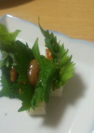 板わさ大葉の梅肉入り-レシピのメイン写真