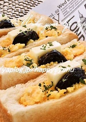 プルーン＆チーズ&卵☆ポケットサンド-レシピのメイン写真