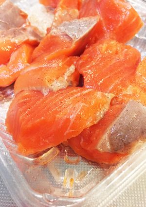 鮭 皮の剥き方 簡単です-レシピのメイン写真