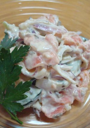 スモークサーモンのチーズマヨサラダ-レシピのメイン写真