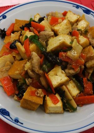 家常豆腐(生揚げ豆腐のピリ辛炒め)-レシピのメイン写真