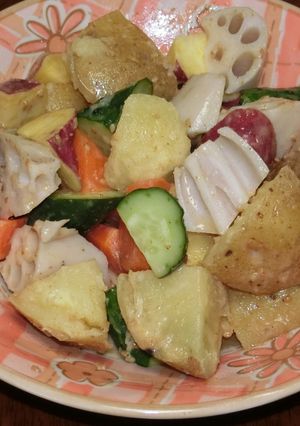 まるごとたっぷり野菜ゴロゴロサラダ-レシピのメイン写真