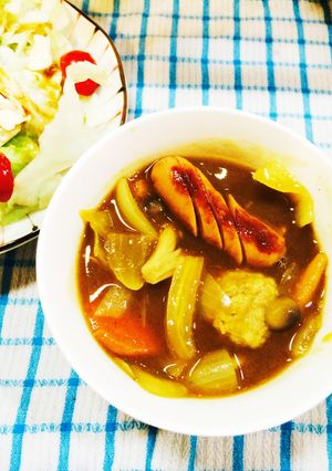 超簡単♡ズボラでスープカレー♫-レシピのメイン写真