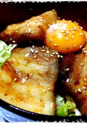 バターチャーシュー丼-レシピのメイン写真