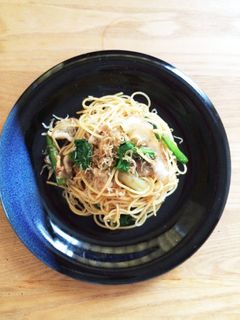 ちりめんじゃことほうれん草☆和風パスタ-レシピのメイン写真