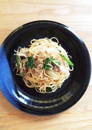 ちりめんじゃことほうれん草☆和風パスタ-レシピのメイン写真